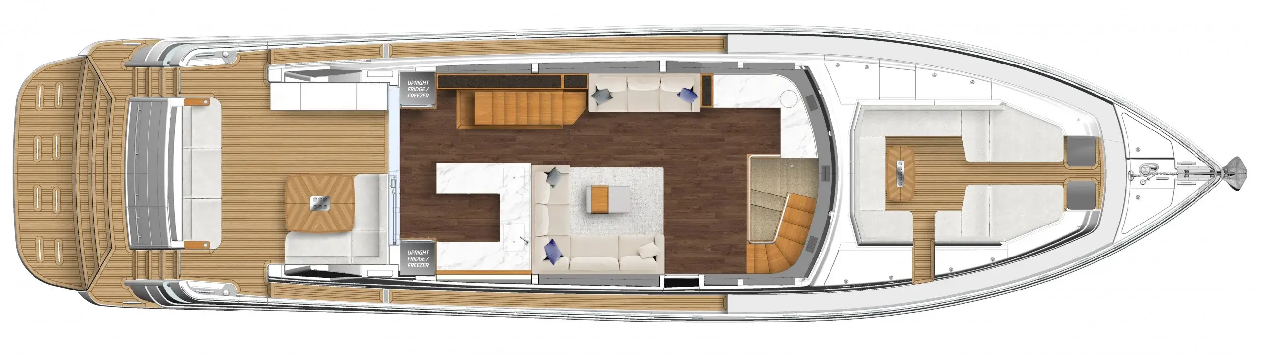 Riviera 78 Motor Yacht Saloon Foredeck Option